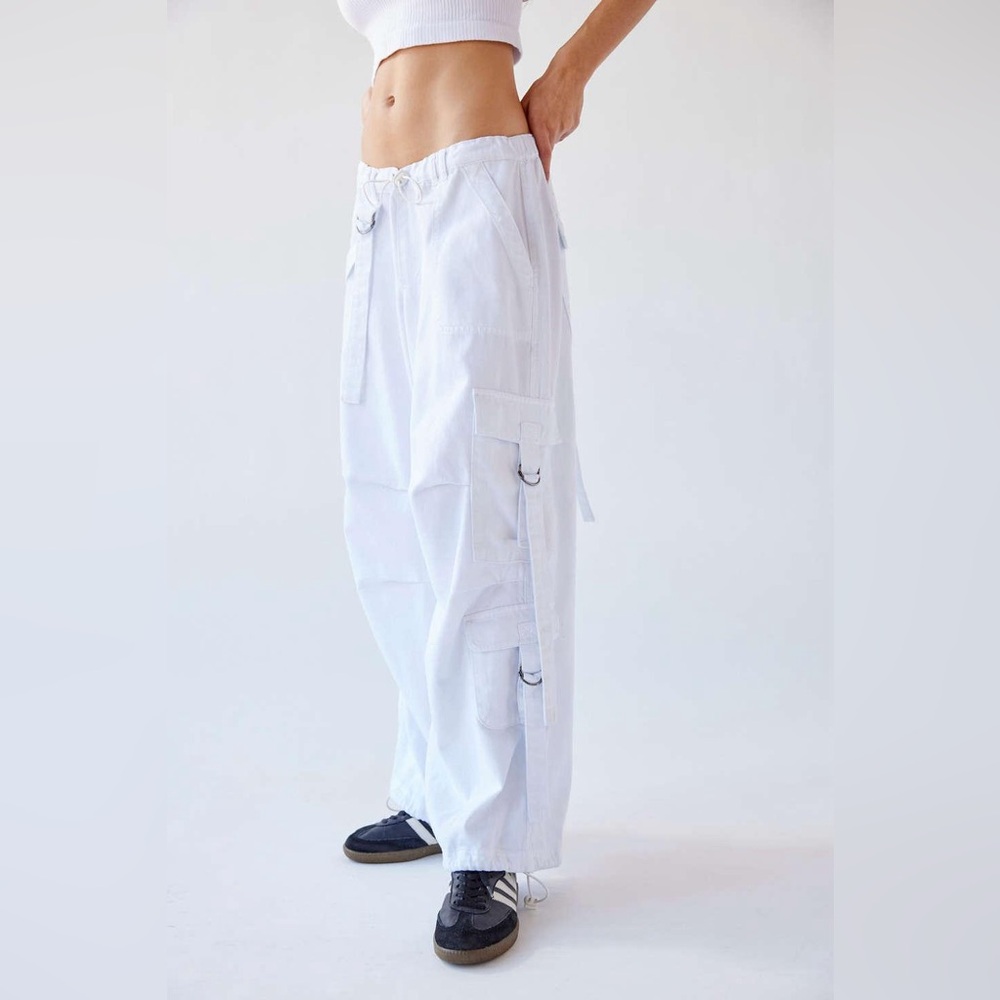 White Cargo Pants from BDG